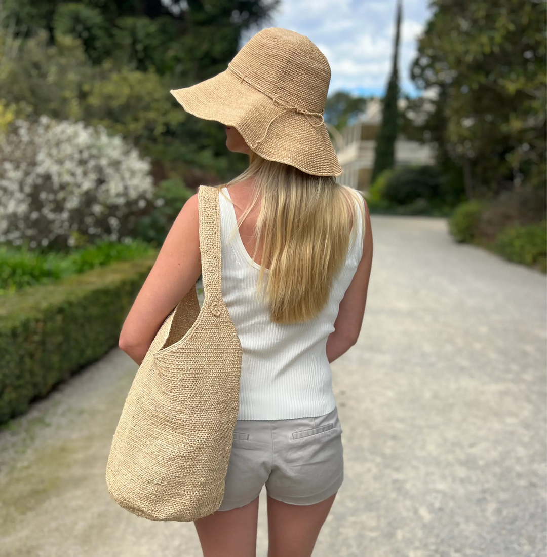 WS Eleanor Raffia Oversized Bag - Natural - Image 4