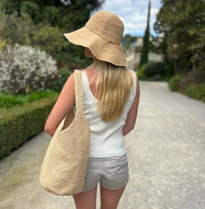 WS Eleanor Raffia Oversized Bag - Natural - Image 4