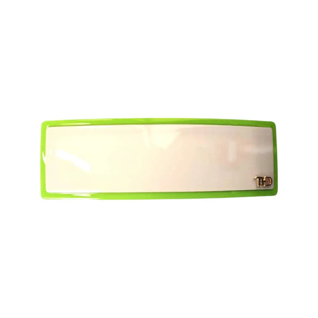 WS Wide Acetate Barrette Vanilla Cream & Lovebird Trim 757953174370