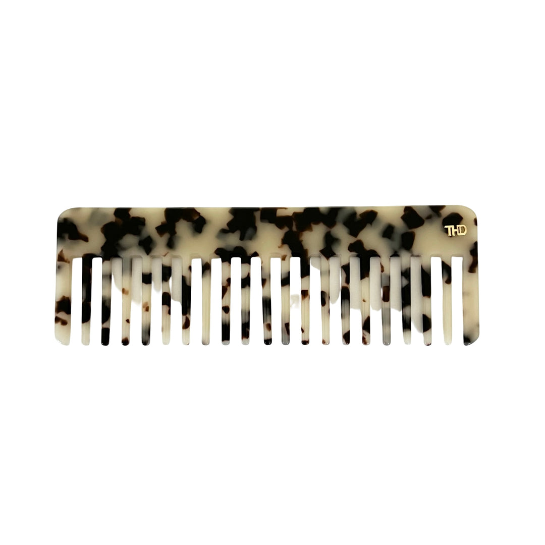 WS - Acetate Detangle Comb in Light Turtle