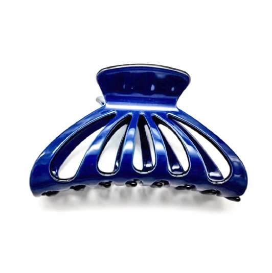 Large Hairclaw in Navy - Black Trim 746935882303