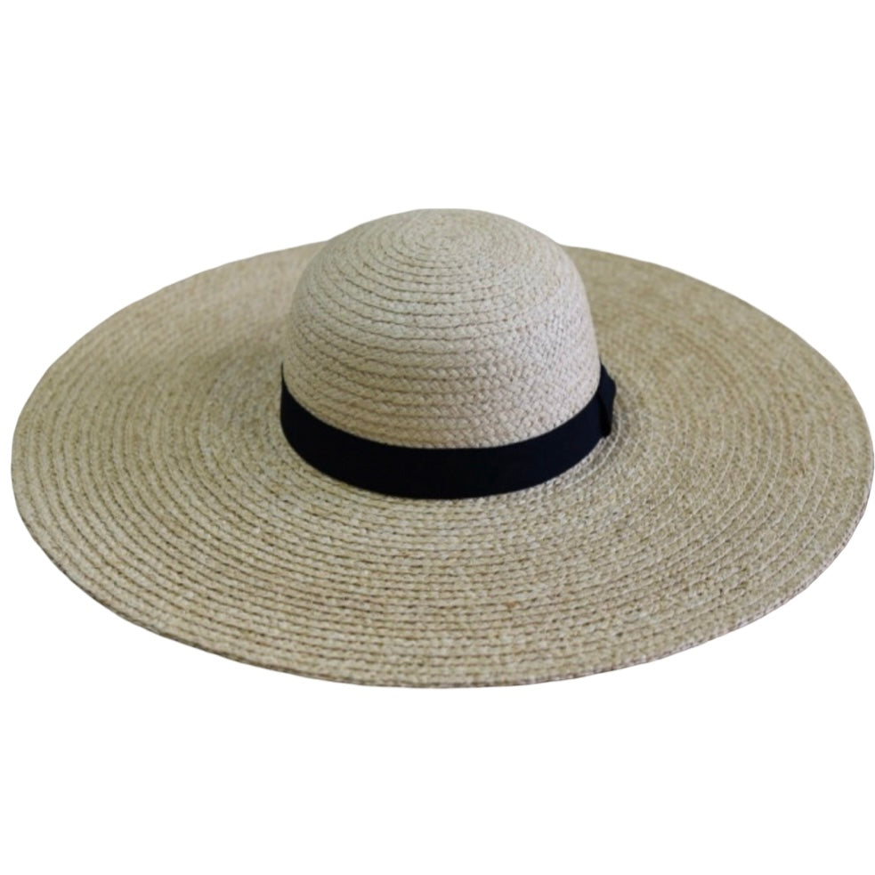 WS - 100% Raffia UltraWide Brim Kentucky Hat in Natural Tania Hird Designs
