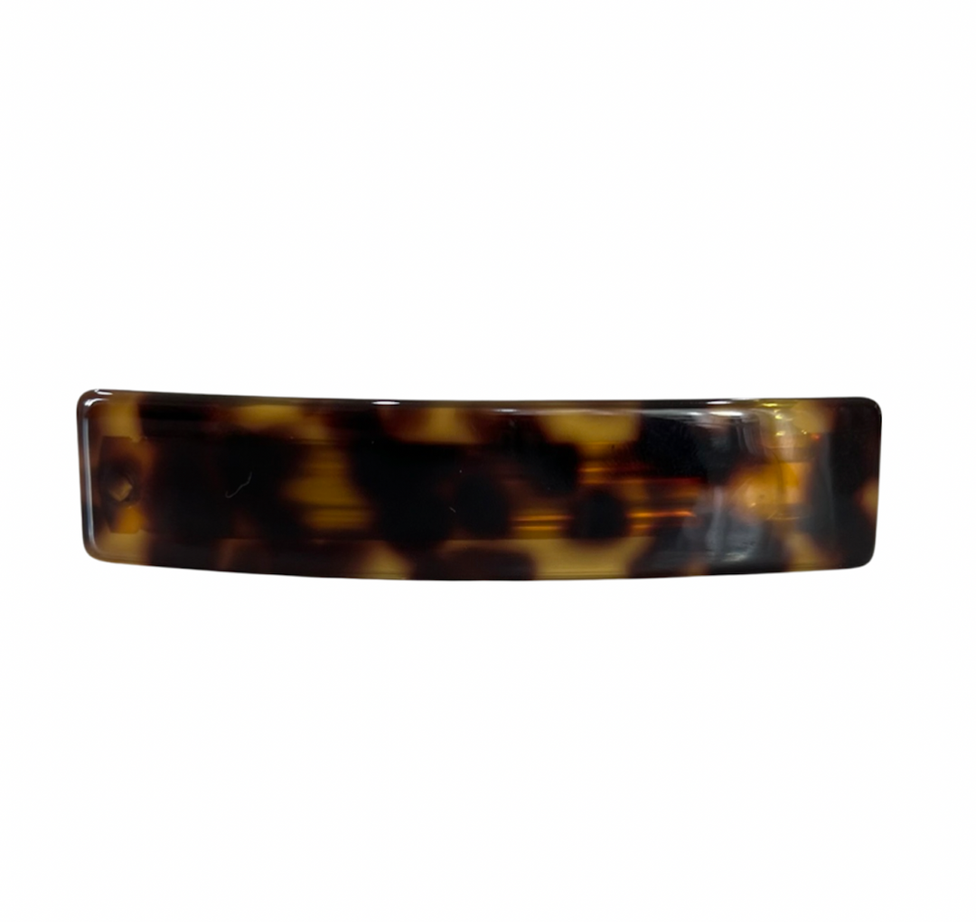 Acetate Barrette - Dark Tortoise