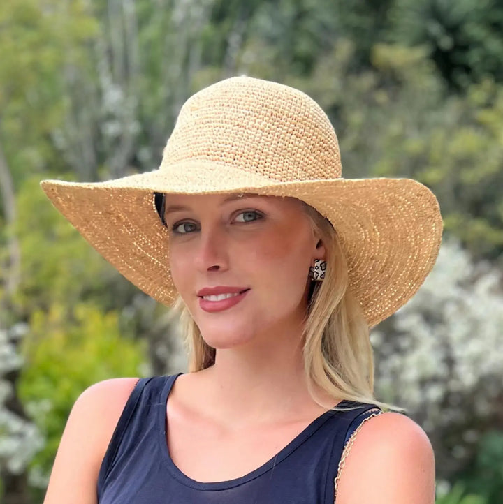 Amy Raffia  Sunhat - Natural