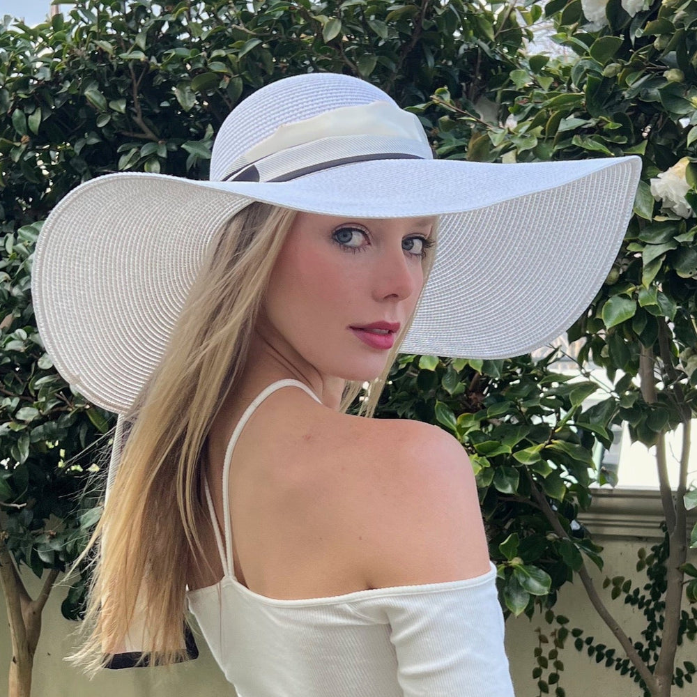 WS Kentucky UltraWide Brim Hat - white