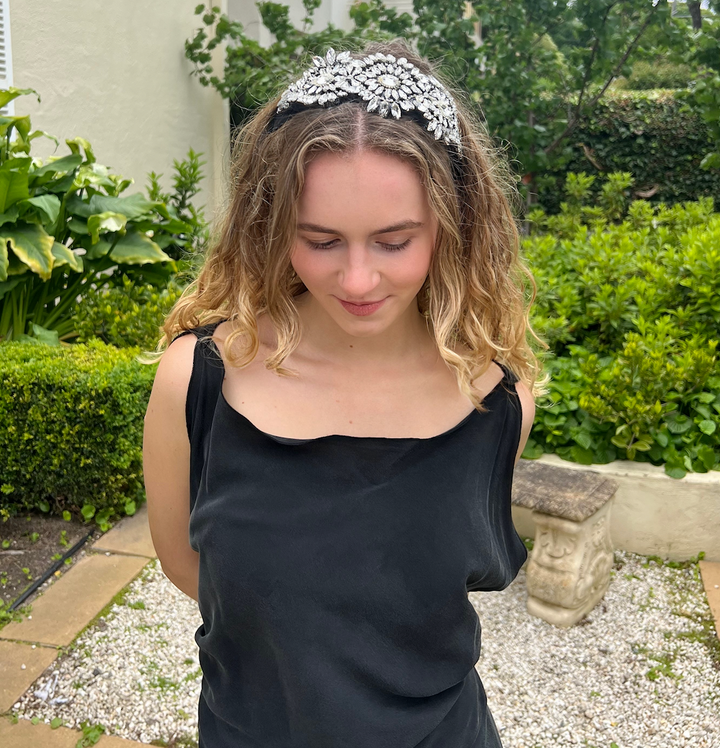 Premium Handmade Diana  encrusted Headband