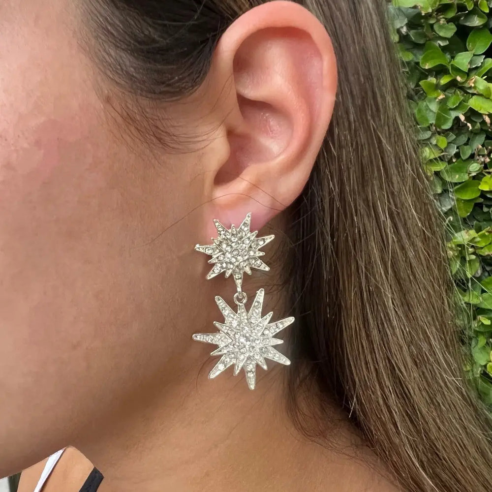 WS Spark Earrings - Silver - Image 1