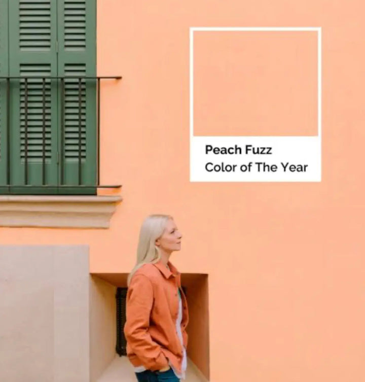 WS Premium Virgin 100% Wool Blanket Scarf- Peach Fuzz