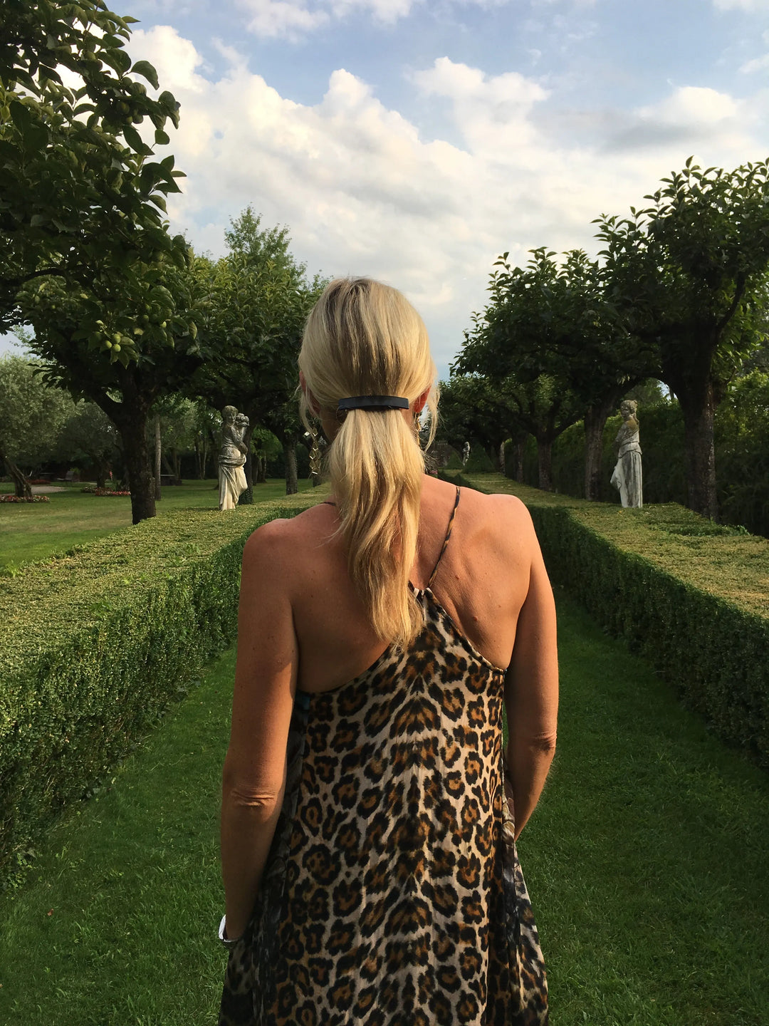 Acetate Barrette - Oversized in Snake Brown