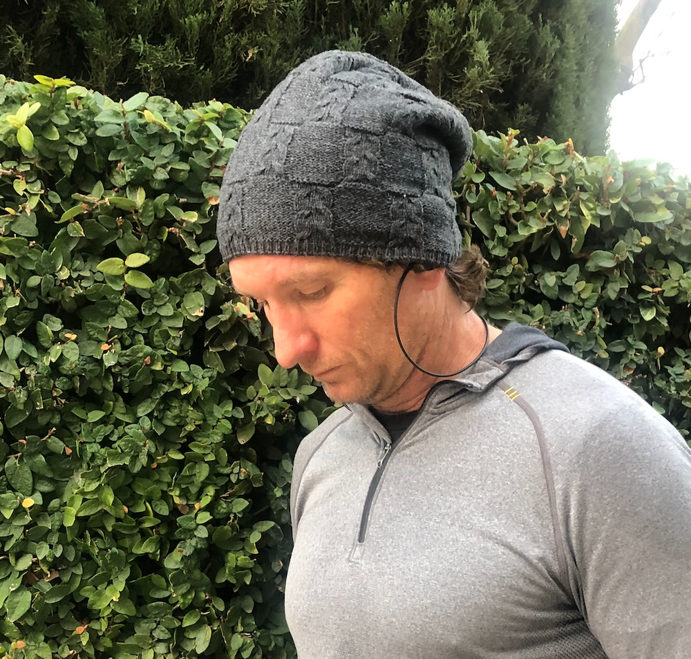 Beanies - Men Woolblend - Grey Tania Hird Designs