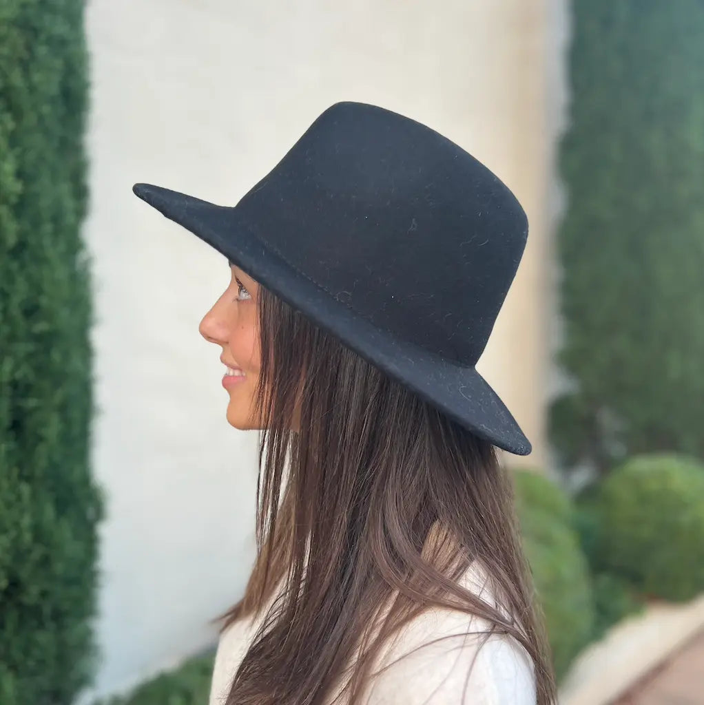 Wool Classic Fedora - Black