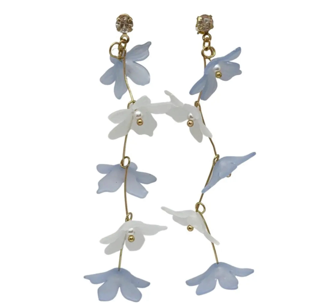 WS Seraphina Snow and Blue Earrings