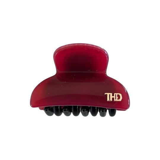 WS Acetate Small Hair Claw & crystals – Viva Magenta