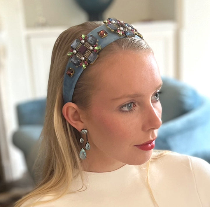 Headband Bling -Dolce Blue