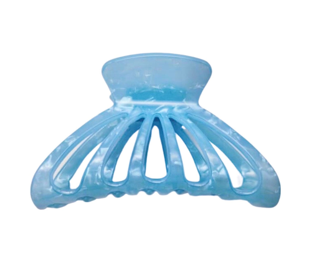 WS - Acetate Large Claw - Pearl Blue