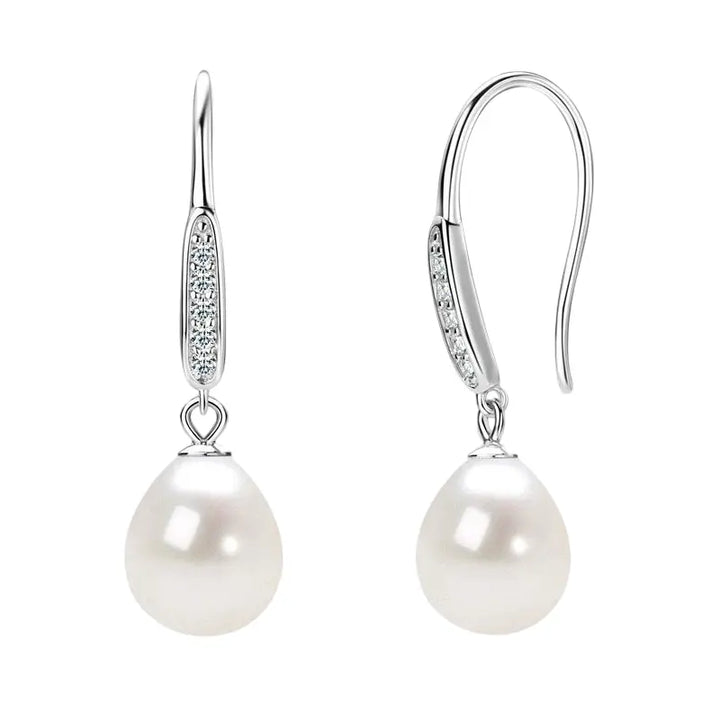 Moana Baroque Pearl & Pave Sterling Silver Earrin