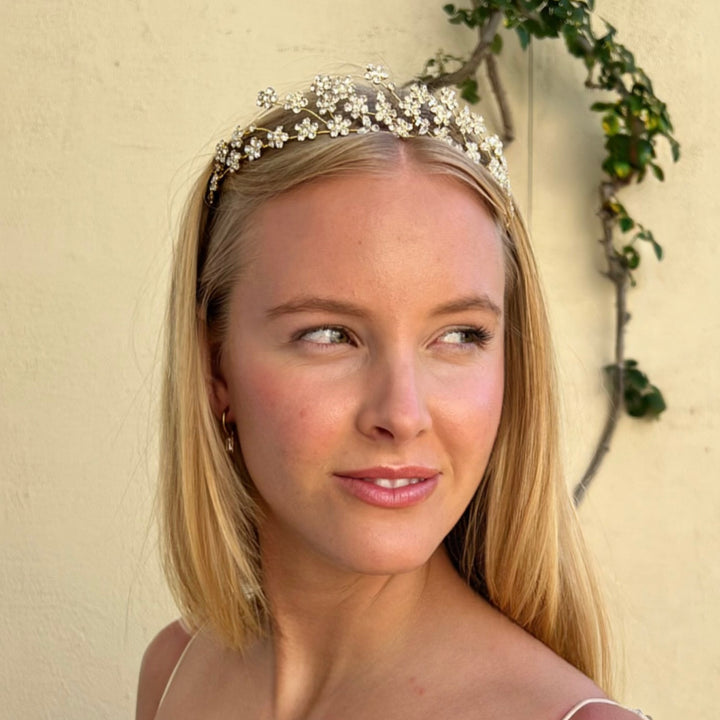The Met Crystal Tiara -Gold