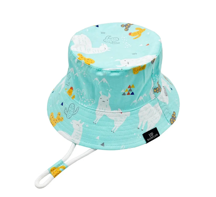 WS Hats - Kids Bucket Hat 6 - 12m - Icemint Llhama