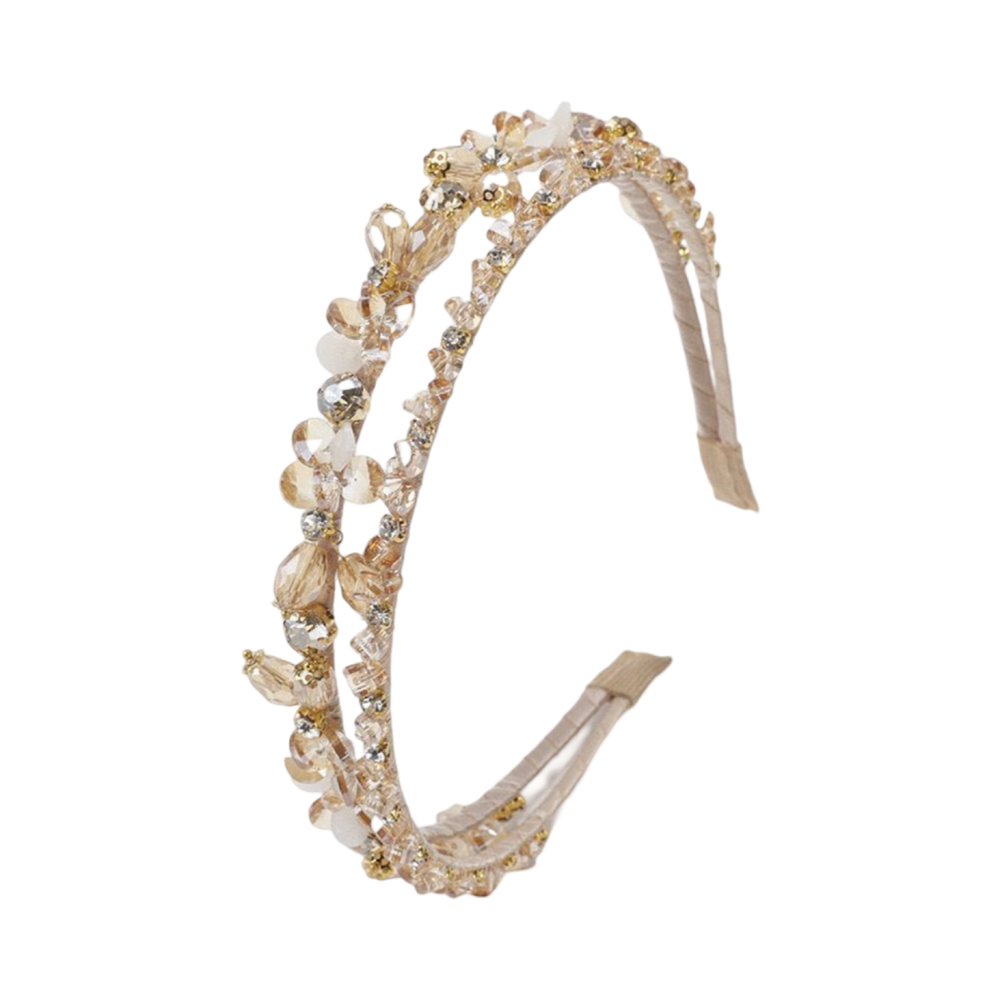 WS - HB Bling Champagne Crystals 2 layers