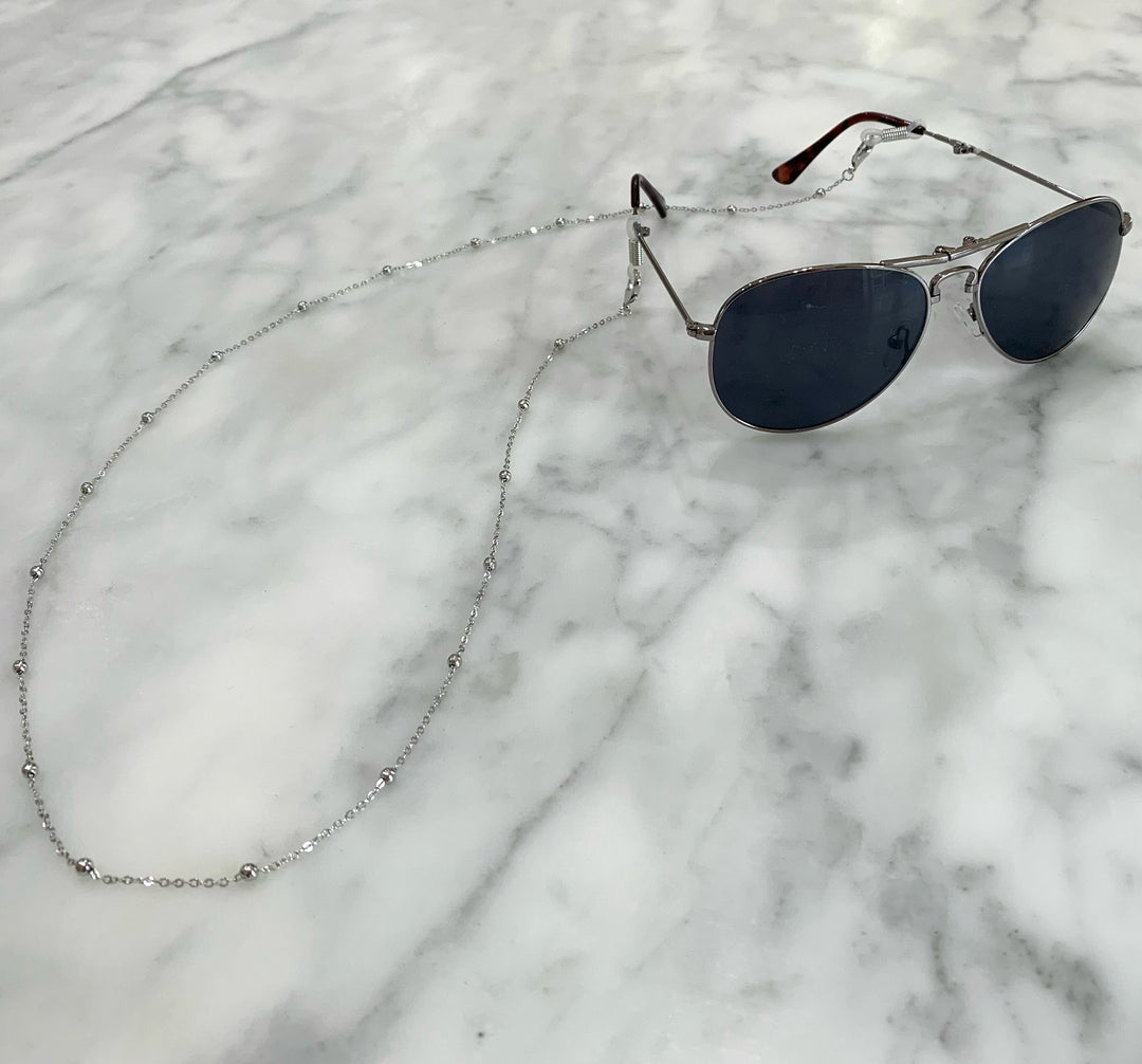Glasses /Sunglass/Mask Chain metal - Silver