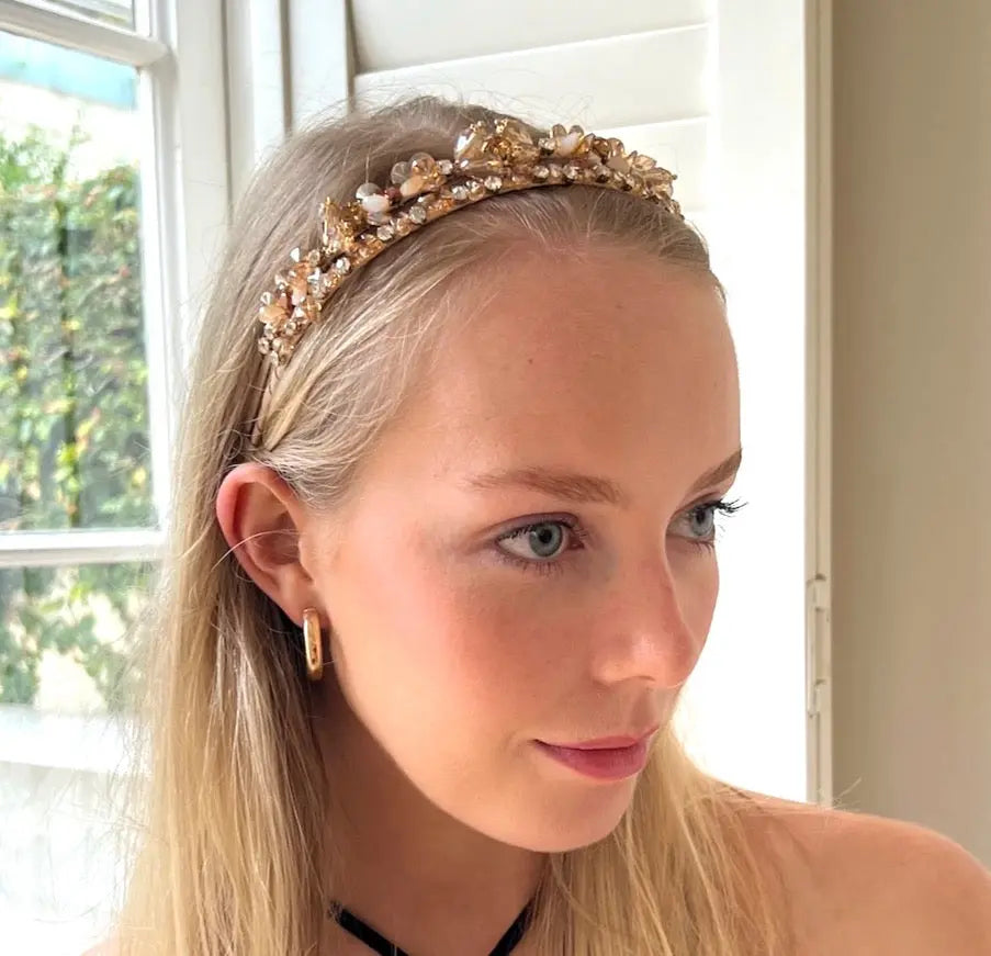 WS - HB Bling Champagne Crystals 2 layers