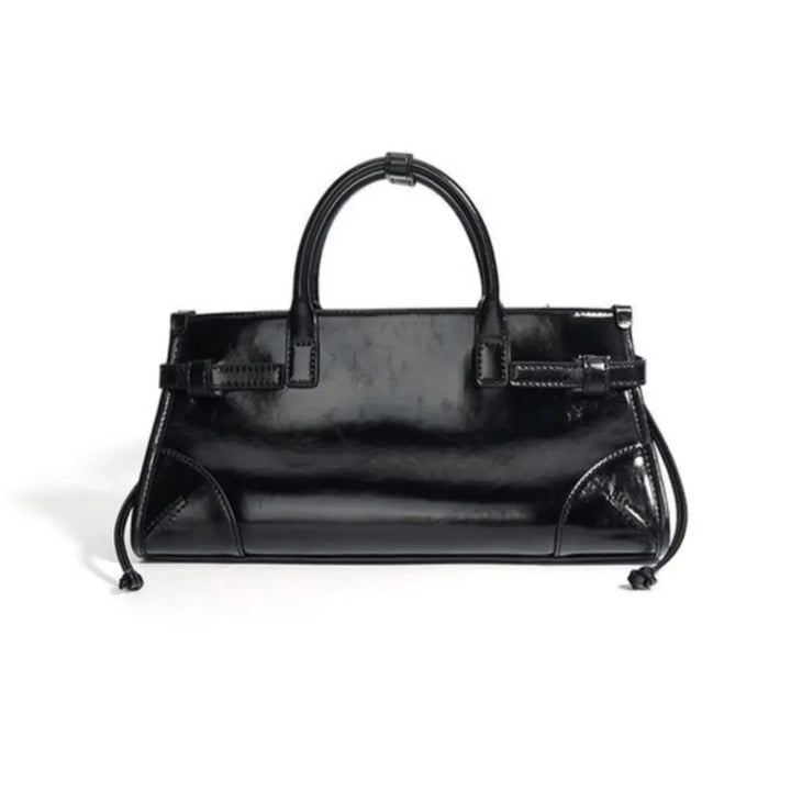 Oxford Cowhide Bag - Black