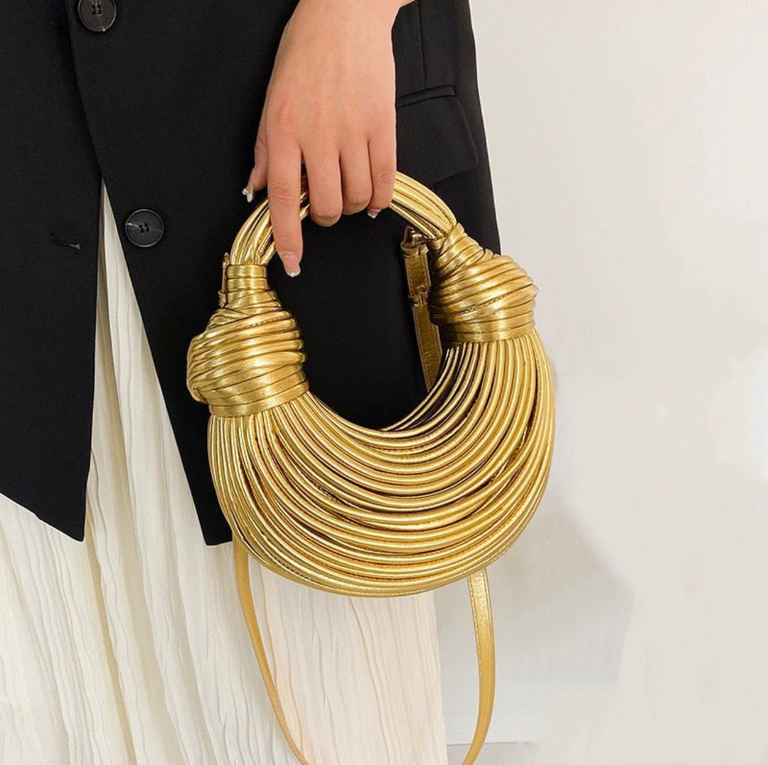 Amara Hand Bag - Gold