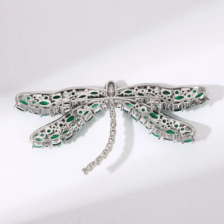 Brooch - Emerald Dragonfly brooch