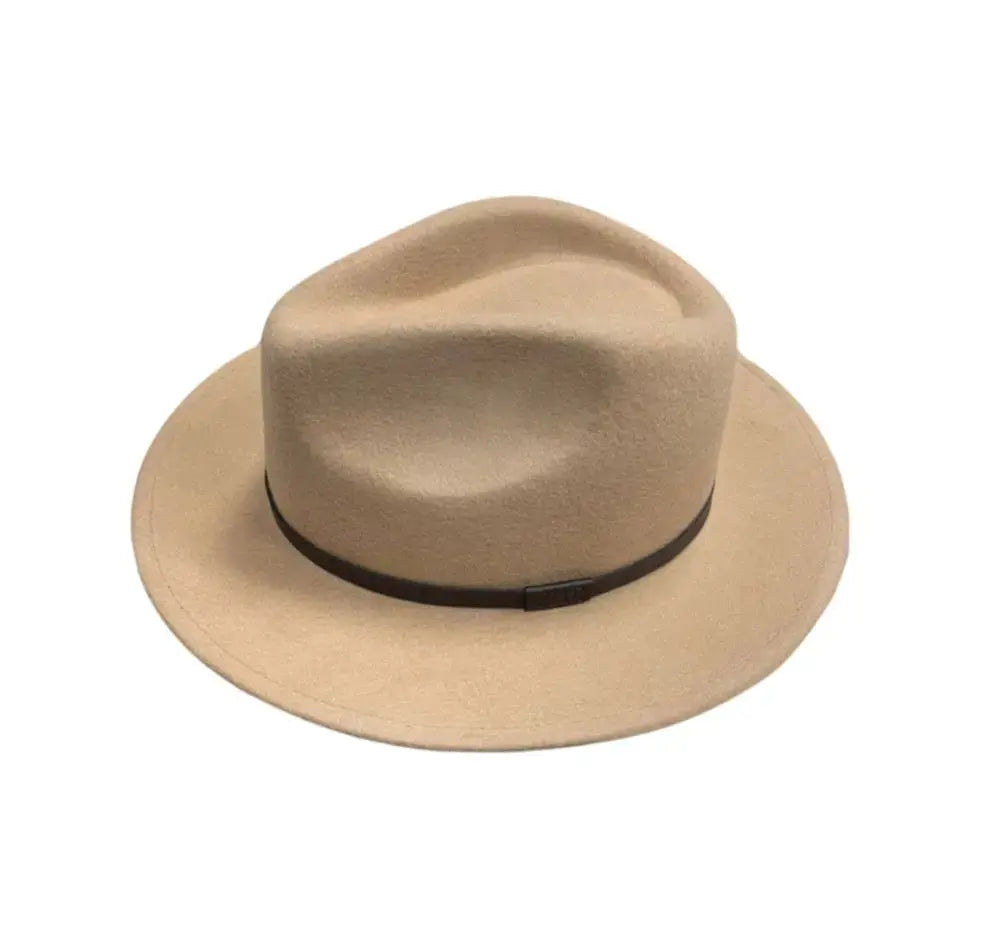 Premium 100% Australian Wool 6.5mm Fedora - camel