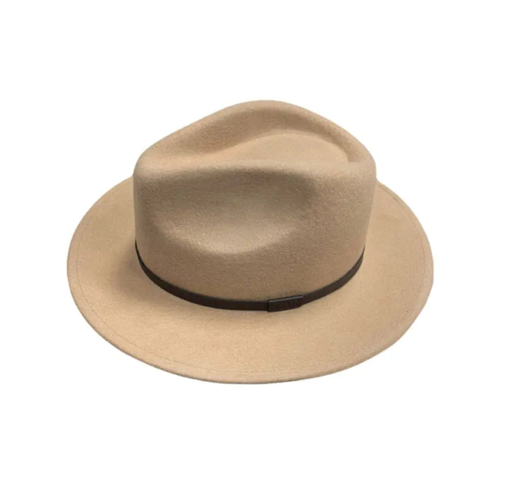 Premium 100% Australian Wool 6.5mm Fedora Oversized - camel