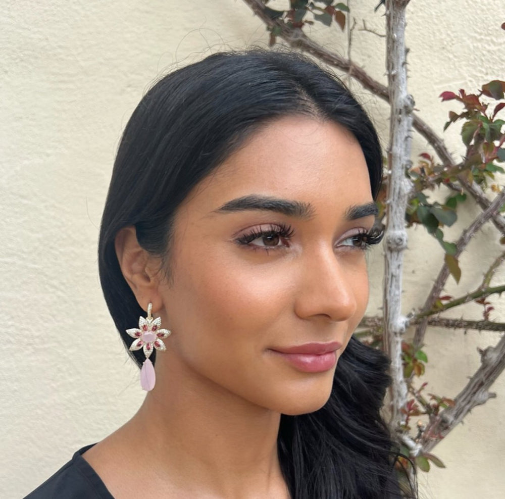 WS Elizabeth Taylor Pink Earrings
