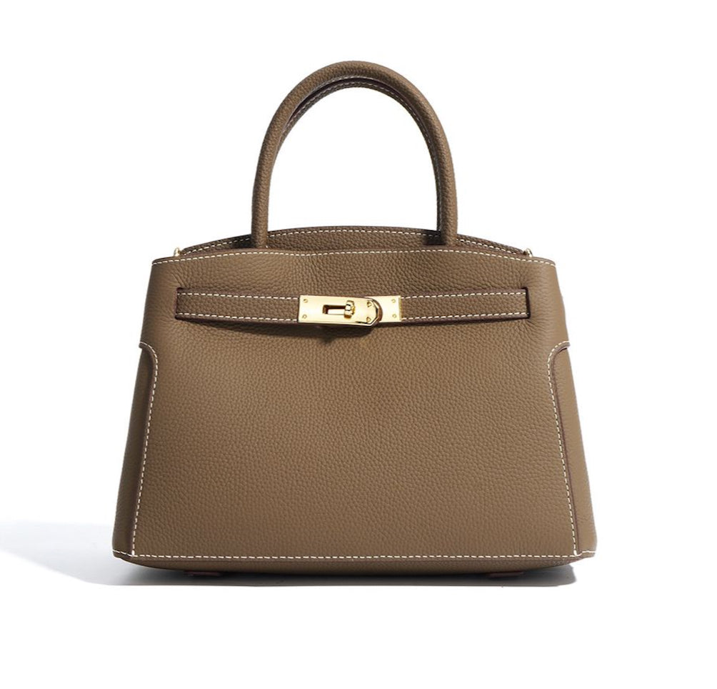WS Coco Medium Cowhide Tote Bag - Brown