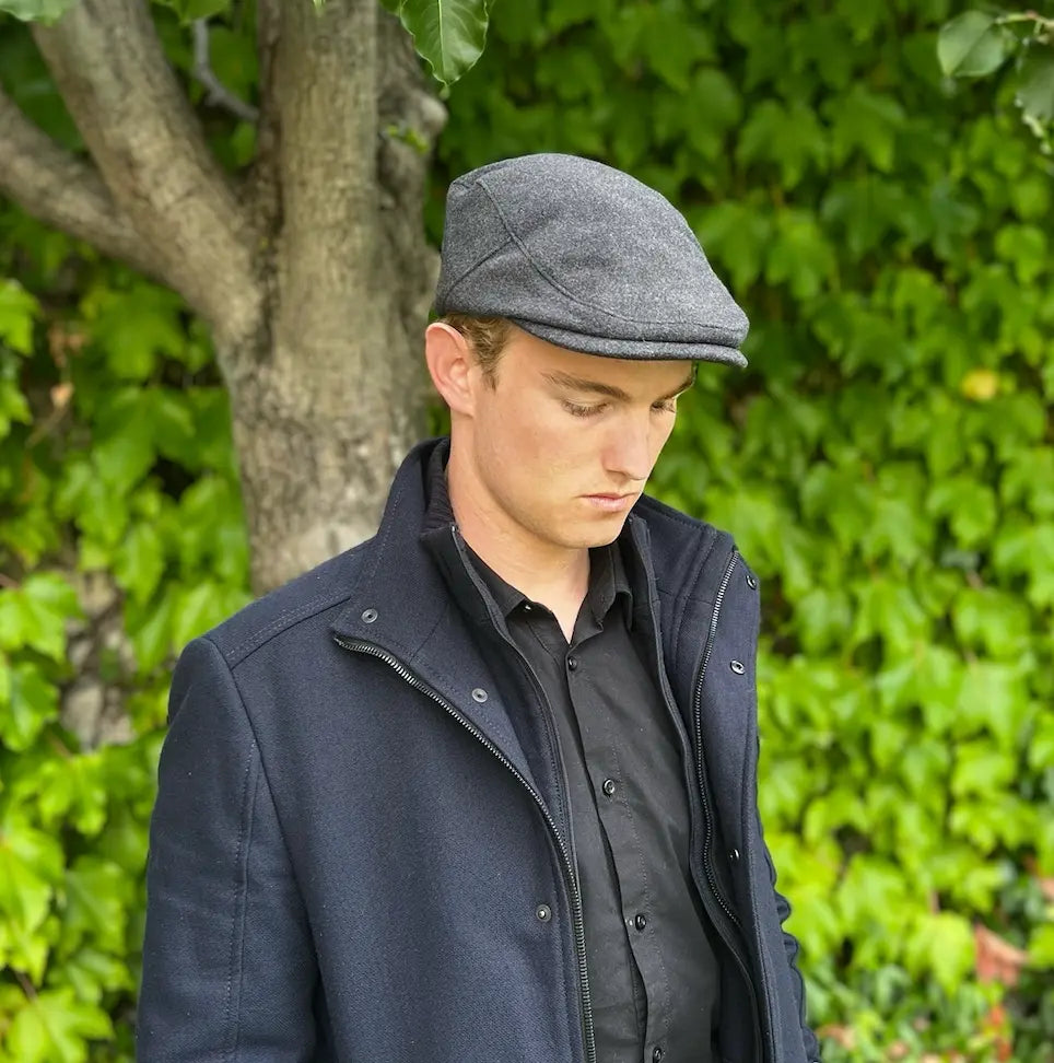 WS Unisex Newsboy Cap - Grey Suede