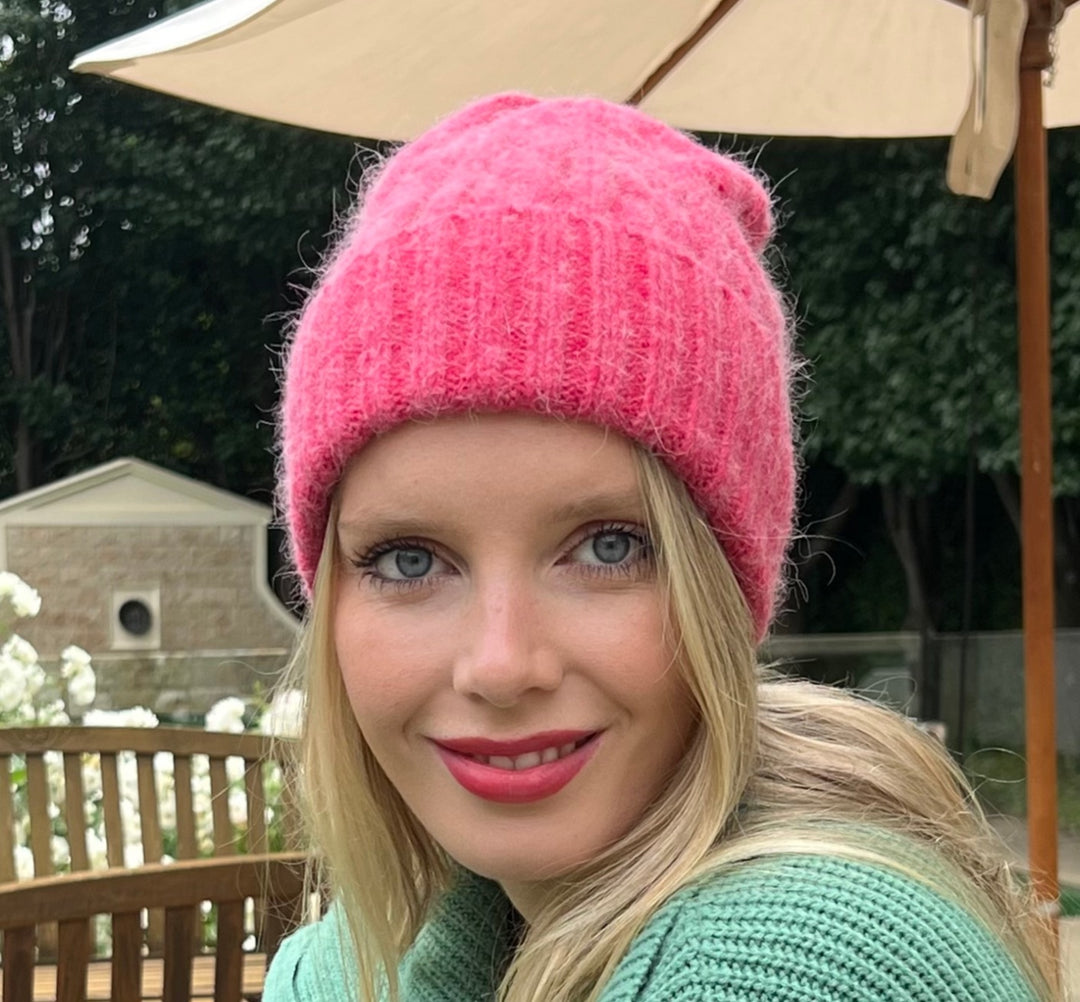 Cable Beanie - Barbie
