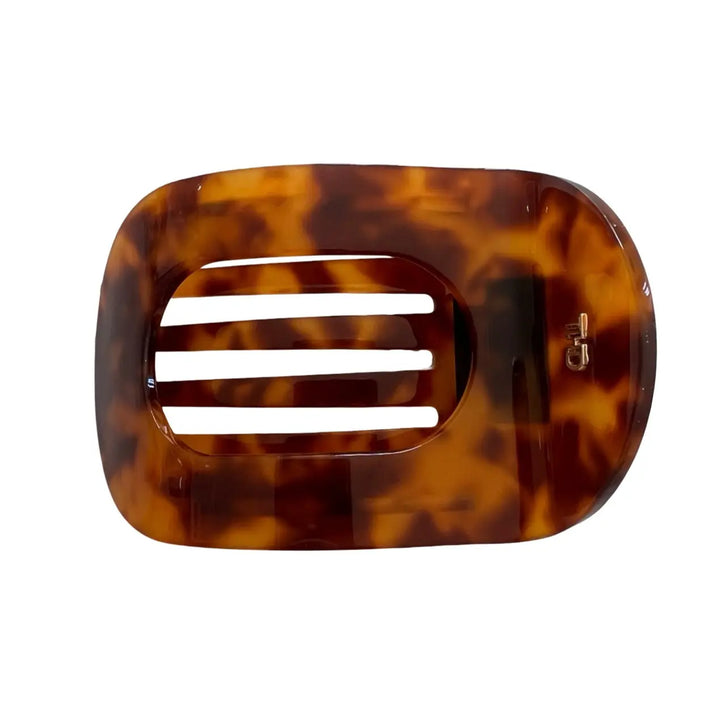 WS Acetate Flat Hair Claw in Classic Tortoise