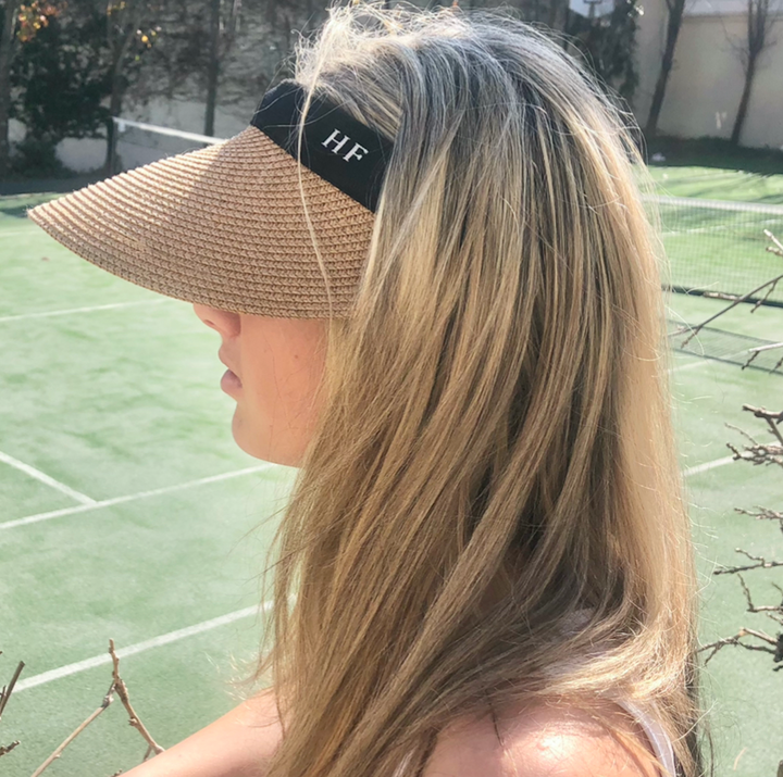 Visor - HF Logo in Golden Straw