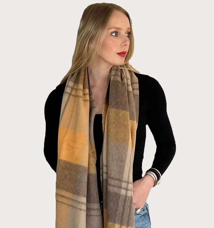 WS - Wool Plaid Scarves - Aspen Scarf - Hero