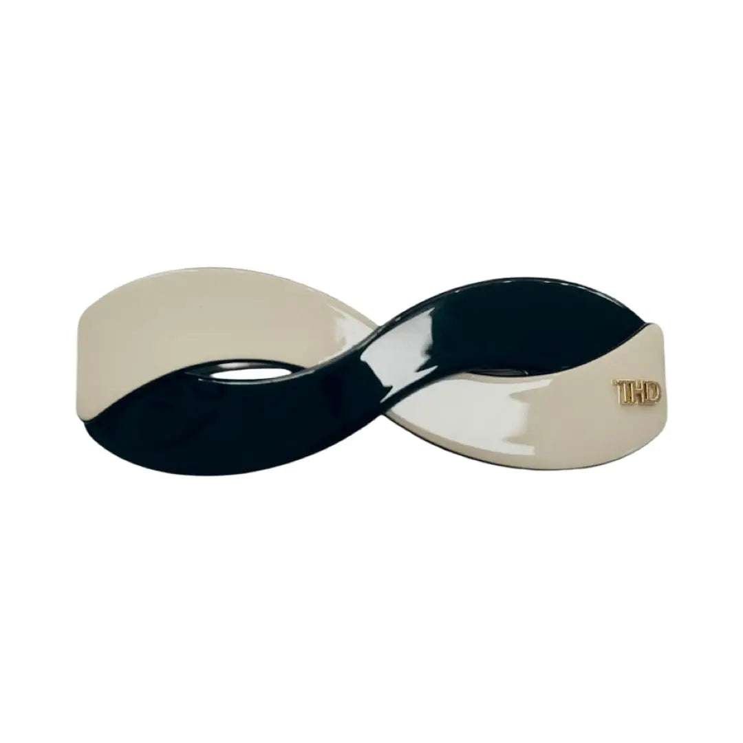 The Harmony Barrette - Ivory & Black