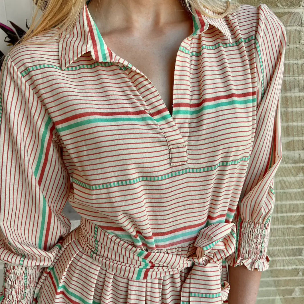 WS 'Gisele' Dress - Multicolour Stripes - Image 4