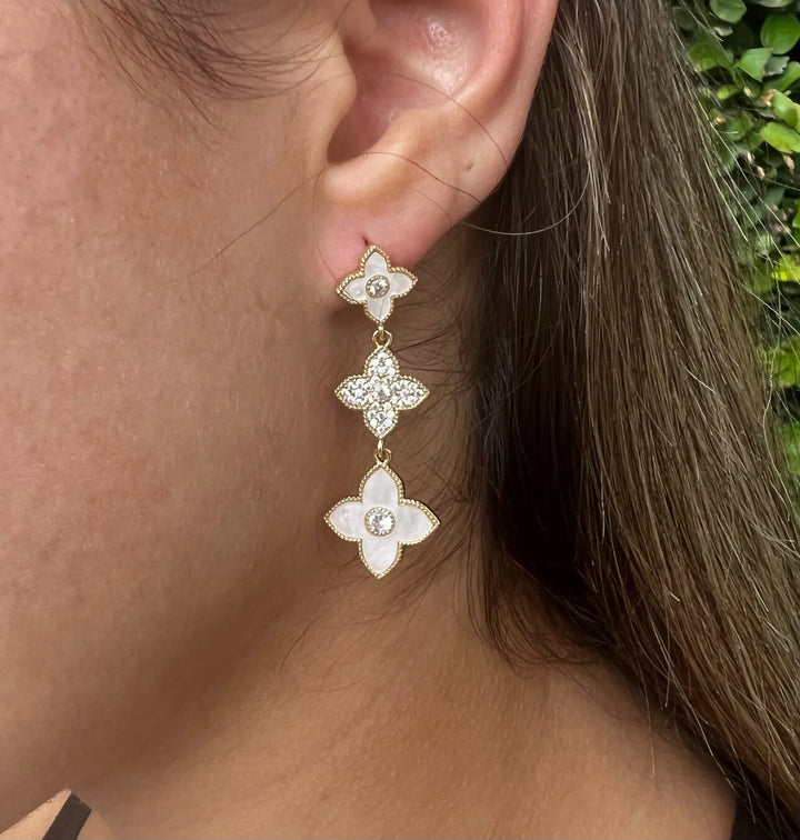 WS Clover Trio Earrings - Image 1