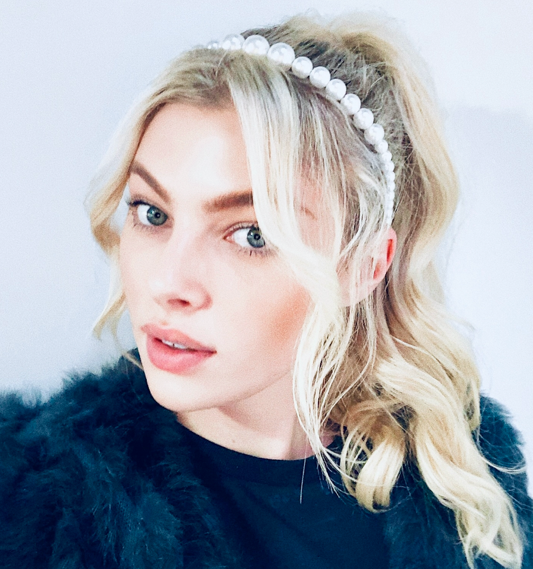 WS - Faux Pearl Headband 728238947149