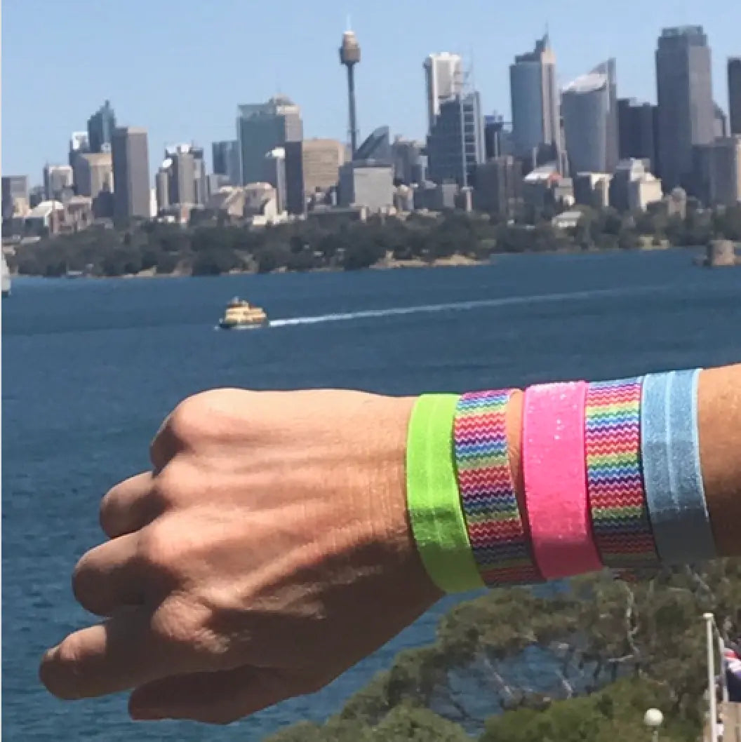 WS - Foil Hair Ties - Rainbow Mayhem - Image 1