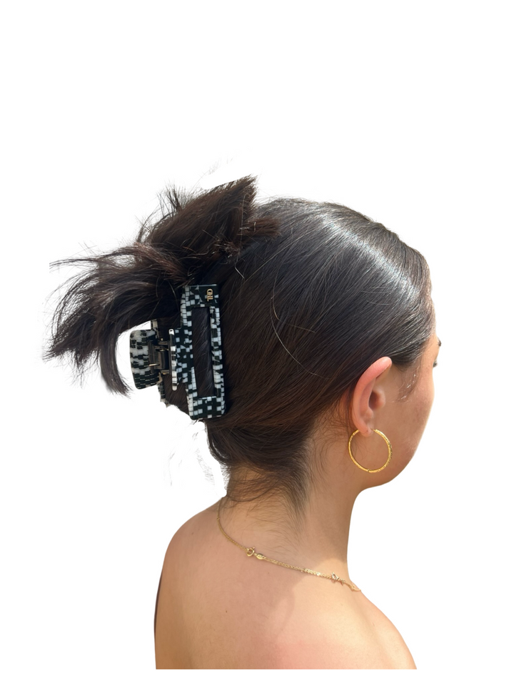 WS Limited Edition Rectangular Large Claw -  Monochrome hairflairaus by THD