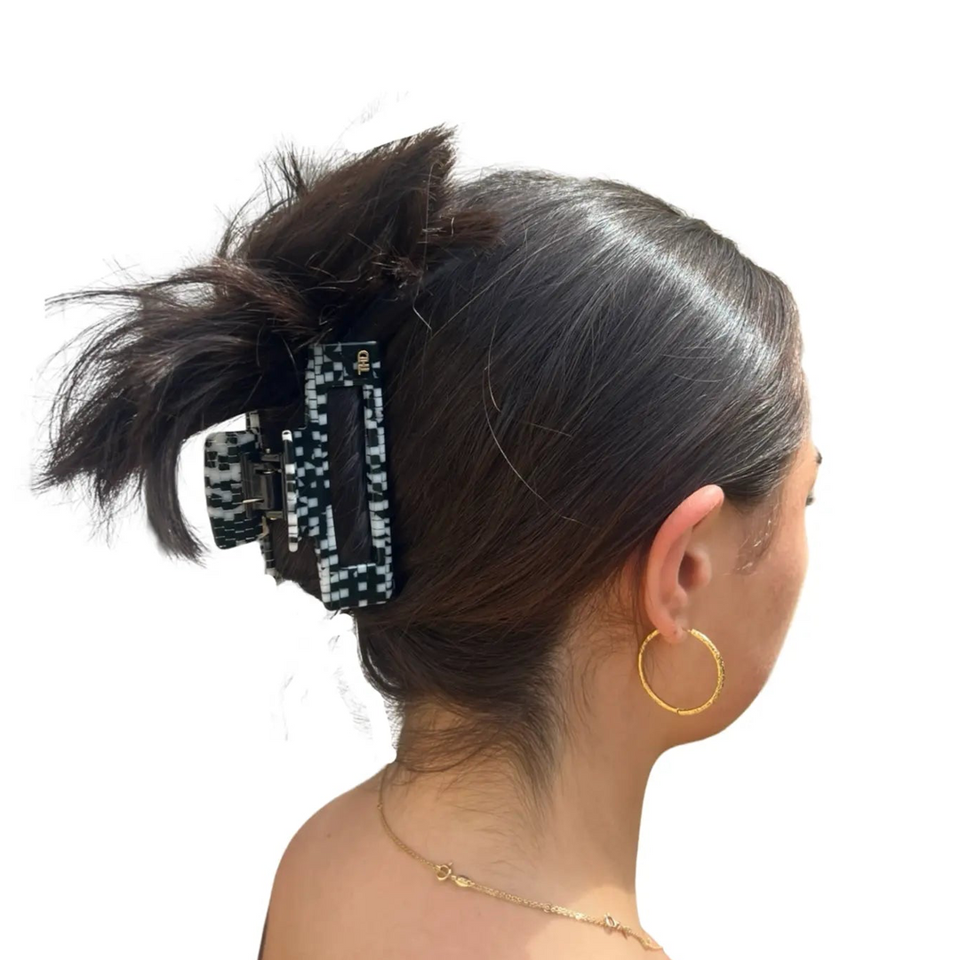 WS Limited Edition Rectangular Large Claw -  Monochrome hairflairaus by THD