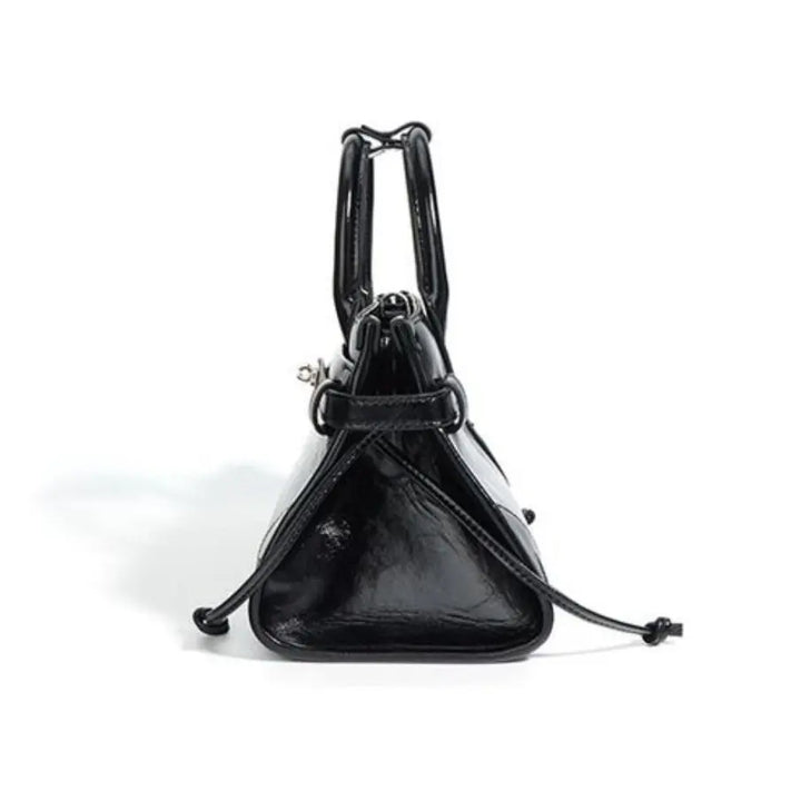 WS Oxford Cowhide Bag - Black
