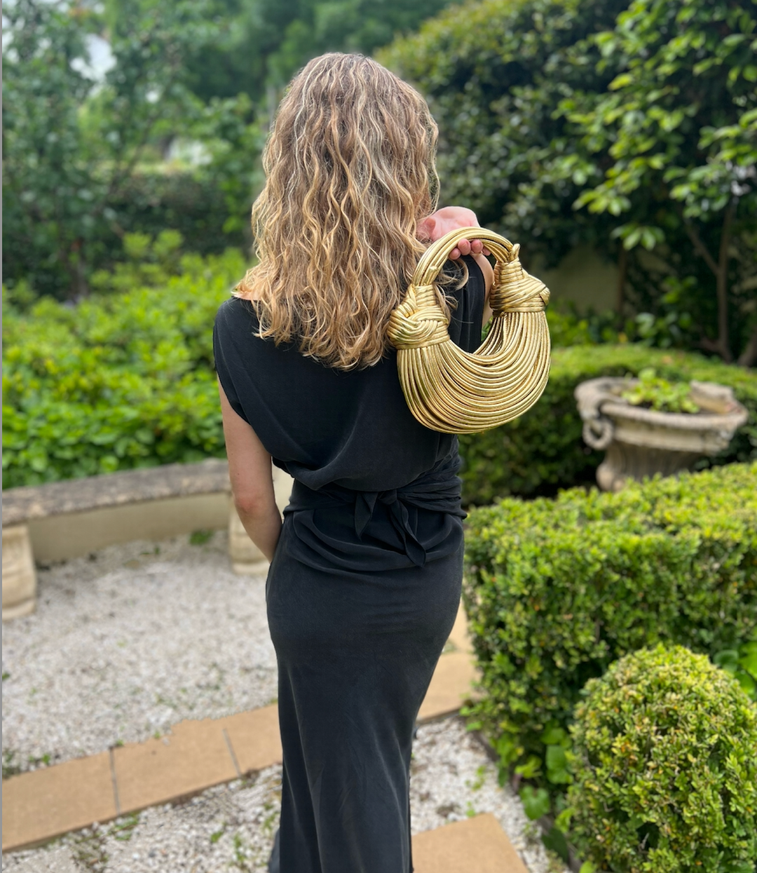 Amara Hand Bag - Gold