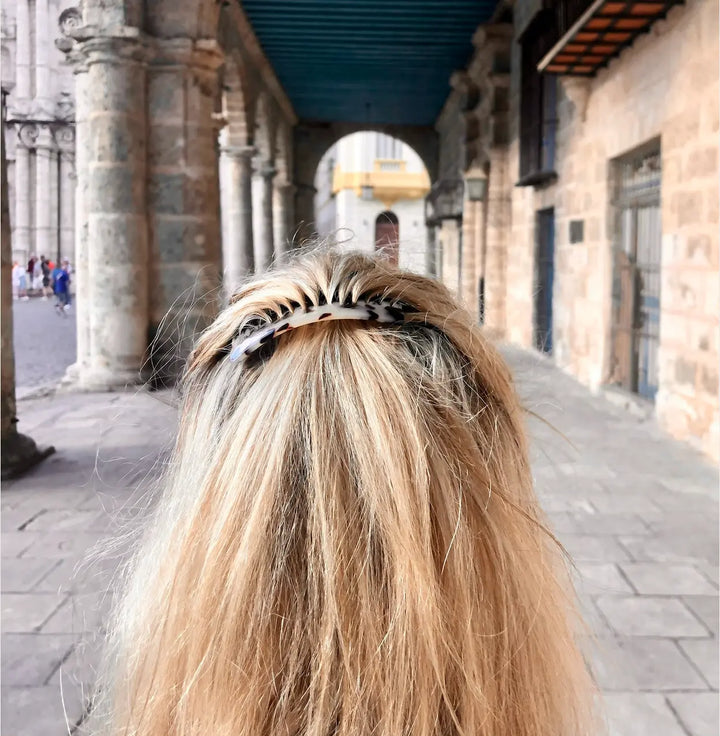 WS Acetate Haircomb - Light Tortoise - Image 1