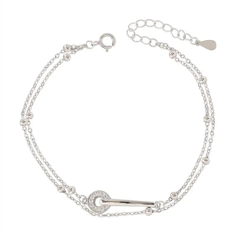 Soleil Sterling silver and zirconia Bracelet