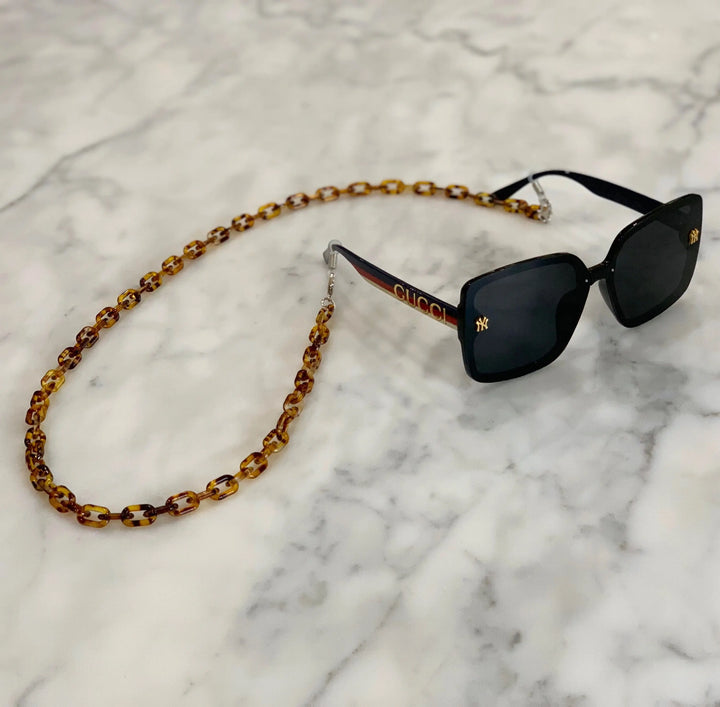Glasses / Sunglass/Mask Chain in Tortoise