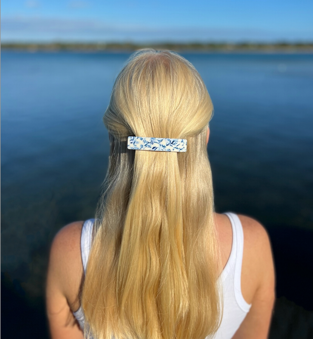 WS - Premium Acetate Barrette -  Mykonos 757953171874